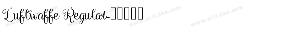 Luftwaffe Regular字体转换